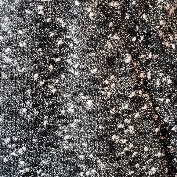 CYNTHIA ROWLEY Women's Regular Marbled Ruffle Sweater Cardigan Size Small Black - Picture 13 of 14